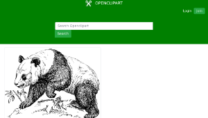 openclipart圖庫：panda-資源代表圖