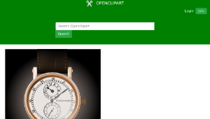 openclipart圖庫：wristwatch #2 - regulateur縮圖