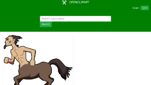 openclipart圖庫：Centaur-資源代表圖