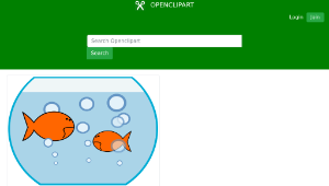 openclipart圖庫：Goldfishes in a bowl-資源代表圖