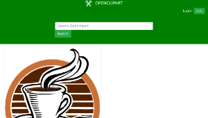 openclipart圖庫：Johnny's Cup of Coffee Coloured-資源代表圖