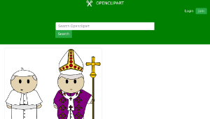 openclipart圖庫：Pope clothes縮圖