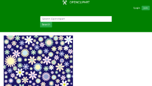 openclipart圖庫：Floral Background縮圖