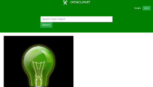 openclipart圖庫：Green lightbulb-資源代表圖