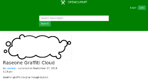 openclipart圖庫：Raseone Graffiti Cloud-資源代表圖