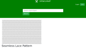 openclipart圖庫：Seamless Lace Pattern Optimized Large-資源代表圖