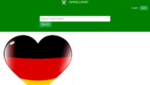 openclipart圖庫：Heart Germany-資源代表圖