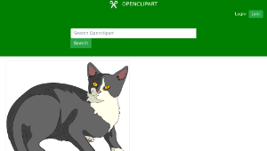 openclipart圖庫：Architetto -- Gatto 03縮圖