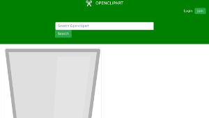 openclipart圖庫：Glass of water with transparent background縮圖