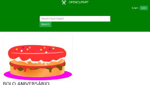 openclipart圖庫：BOLO ANIVERSÁRIO縮圖