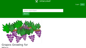 openclipart圖庫：Grapes Growing for Wine-資源代表圖