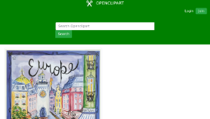 openclipart圖庫：Vintage Travel Poster Europe 2-資源代表圖