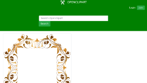 openclipart圖庫：Floral Flourish Frame-資源代表圖