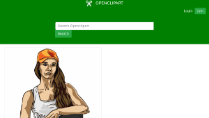 openclipart圖庫：Machine Tool Worker Gal-資源代表圖
