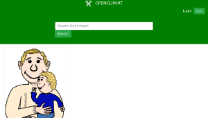 openclipart圖庫：father and child縮圖