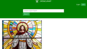 openclipart圖庫：Jesus Stained Glass縮圖
