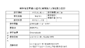 基隆市深美國小 自然(資訊融入)領域教學設計