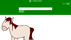 openclipart圖庫：Horse -資源代表圖