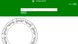 openclipart圖庫：Round Flourish Border-資源代表圖