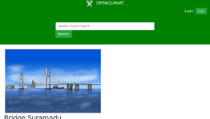 openclipart圖庫：Bridge Suramadu