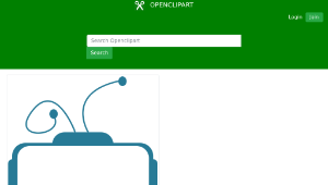 openclipart圖庫：Blue tv
