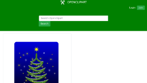 openclipart圖庫：stylized christmas tree-資源代表圖