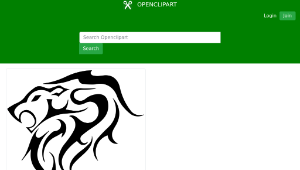 openclipart圖庫：Tribal Panther-資源代表圖