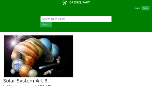 openclipart圖庫：Solar System Art 3-資源代表圖
