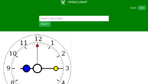 openclipart圖庫：Colour Clock 5縮圖
