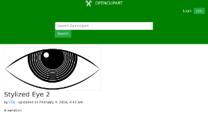 openclipart圖庫：Stylized Eye 2