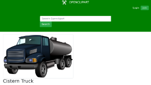 openclipart圖庫：Cistern Truck縮圖