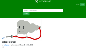 openclipart圖庫：cute cloud-資源代表圖