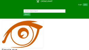 openclipart圖庫：Simple eye-資源代表圖