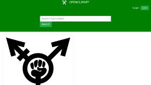 openclipart圖庫：all genders - fight united