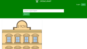 openclipart圖庫：1920s building縮圖