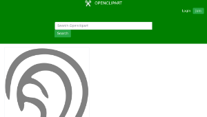 openclipart圖庫：Simple Ear縮圖