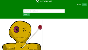 openclipart圖庫：voodoo doll縮圖