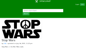 openclipart圖庫：Stop Wars-資源代表圖