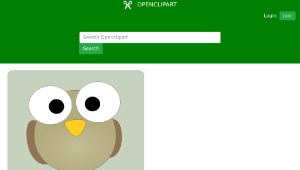 openclipart圖庫：Googley-eye bird - soft grey縮圖