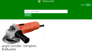 openclipart圖庫：angle Grinder, kampinis Å¡lifuoklis縮圖