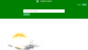 openclipart圖庫：weather icon - cloudy-資源代表圖