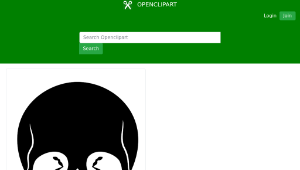 openclipart圖庫：Skull-資源代表圖
