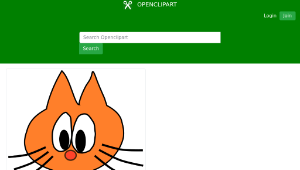 openclipart圖庫：cat & fish (bone)-資源代表圖