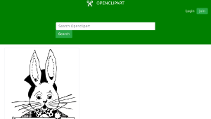 openclipart圖庫：Rabbit Frame縮圖
