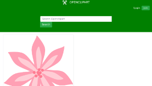 openclipart圖庫：Pink Lily縮圖