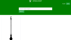 openclipart圖庫：Hanging Bird Cage Silhouette縮圖