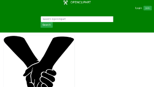 openclipart圖庫：Holding hands