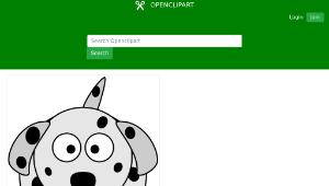 openclipart圖庫：Dalmatian Cartoon Dog-資源代表圖
