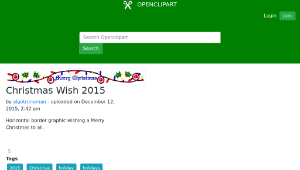 openclipart圖庫：Christmas Wish 2015-資源代表圖