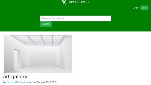 openclipart圖庫：art gallery